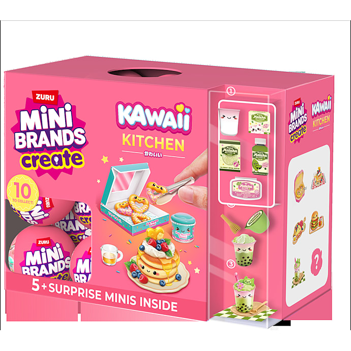 Mini Brands Create Kawaii Kitchen Capsule - flere varianter - assorteret