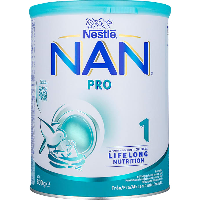 Nan Pro 1 modermælkserstatning fra 0 mdr.