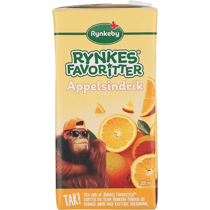Rynkeby Frugtdrik med Appelsin