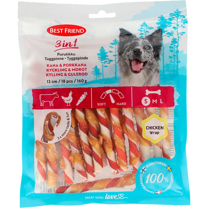 Best Friend Tyggepinde S m. kylling og gulerødder