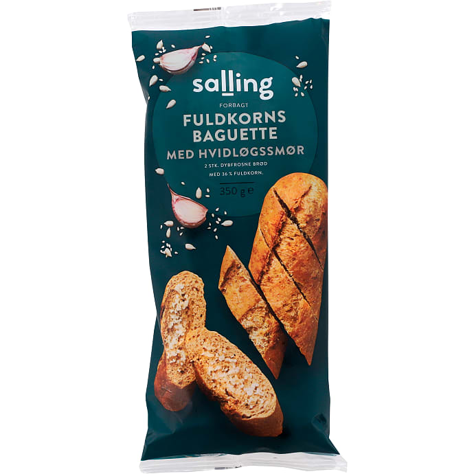 Salling Hvidløgsbaguettes m. fuldkorn