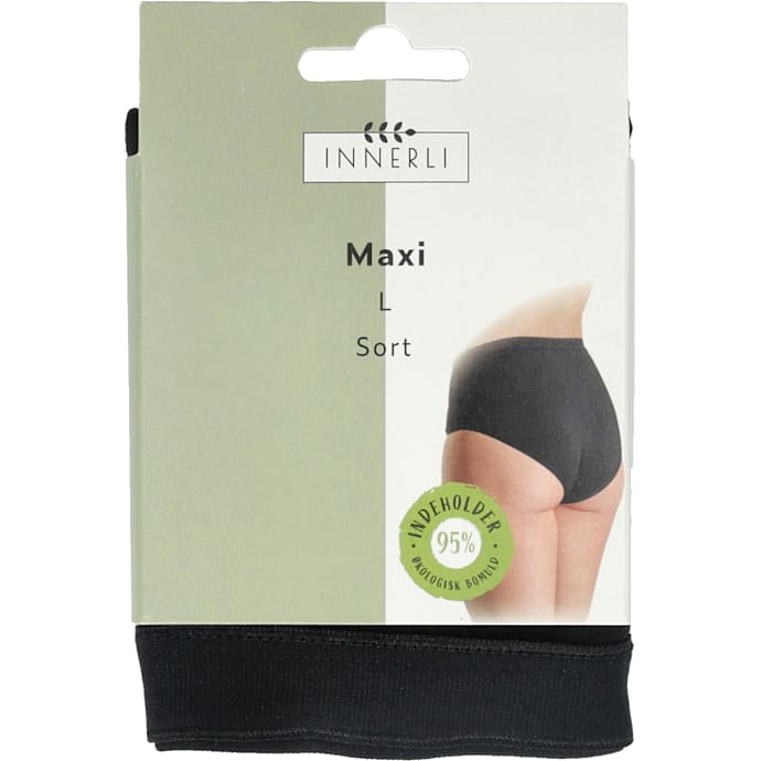 Dame maxi trusse str. L - sort – produktbillede