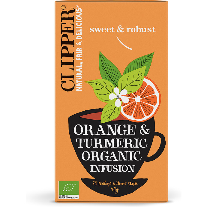 Te m. appelsin og gurkemeje øko