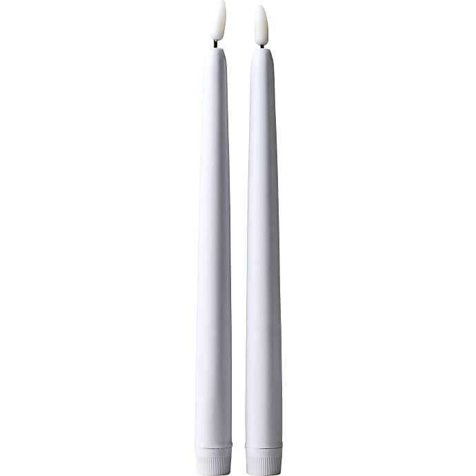 Windsor LED stagelys 2,2x28 cm 2-pak - hvid