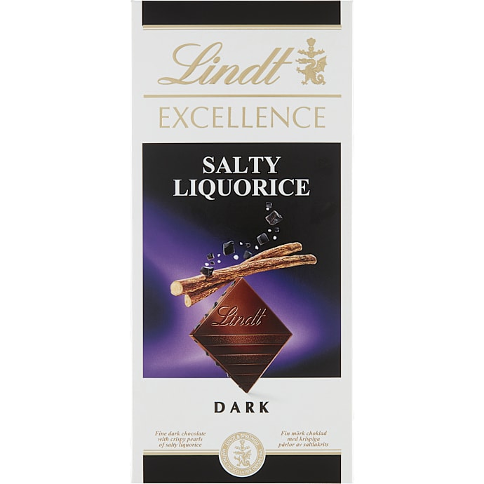 Mørk chokolade m. saltlakrids