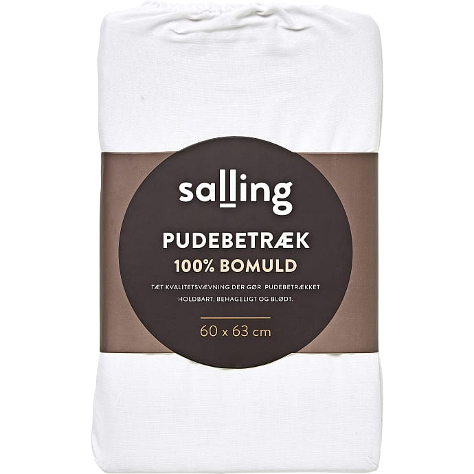 Salling hovedpudebetræk 60x63 cm - hvid