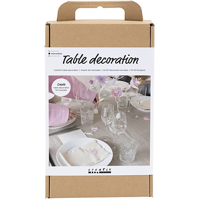 DIY kit bordpynt - pastelfarver