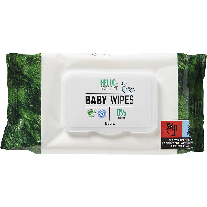 Hello Sensitive Vådservietter 100 stk
