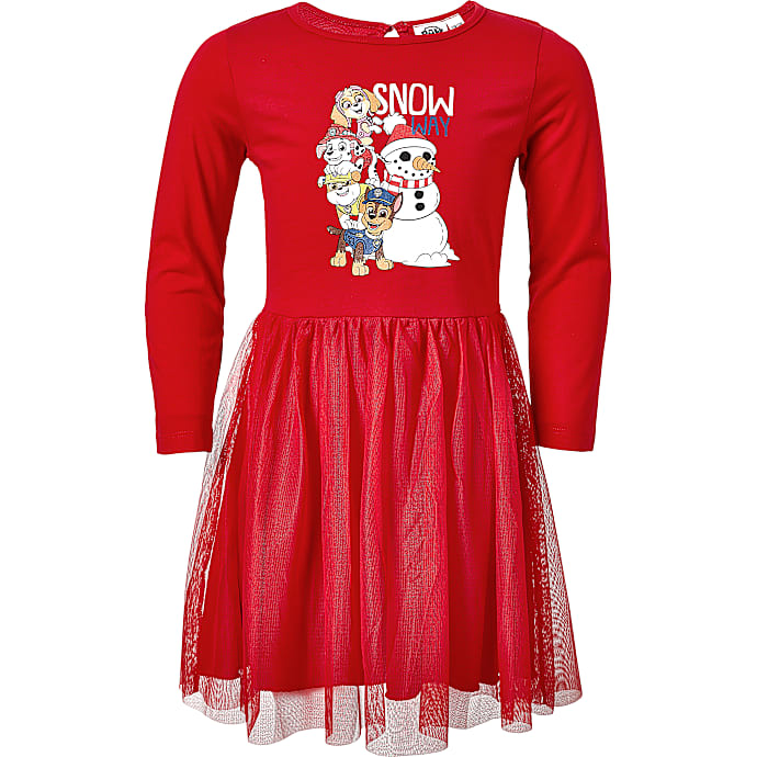 Paw Patrol kjole str. 110/116 - rød