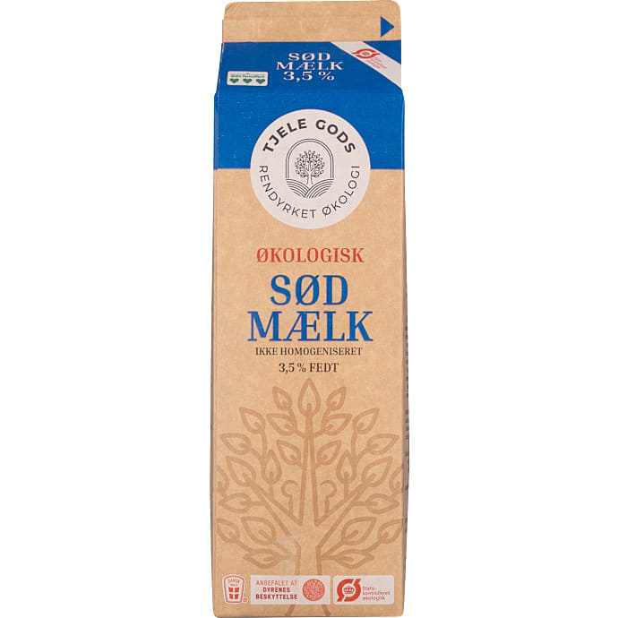 Tjele Gods Sødmælk 3,5% Øko 1 L