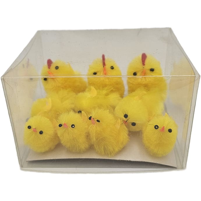 Påskekyllinger Chenille Gul