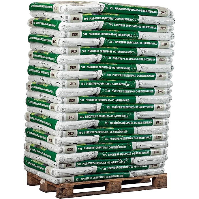 Pindstrup Grøntsags- og højbedsmuld m. øko gødning Storkøb ×