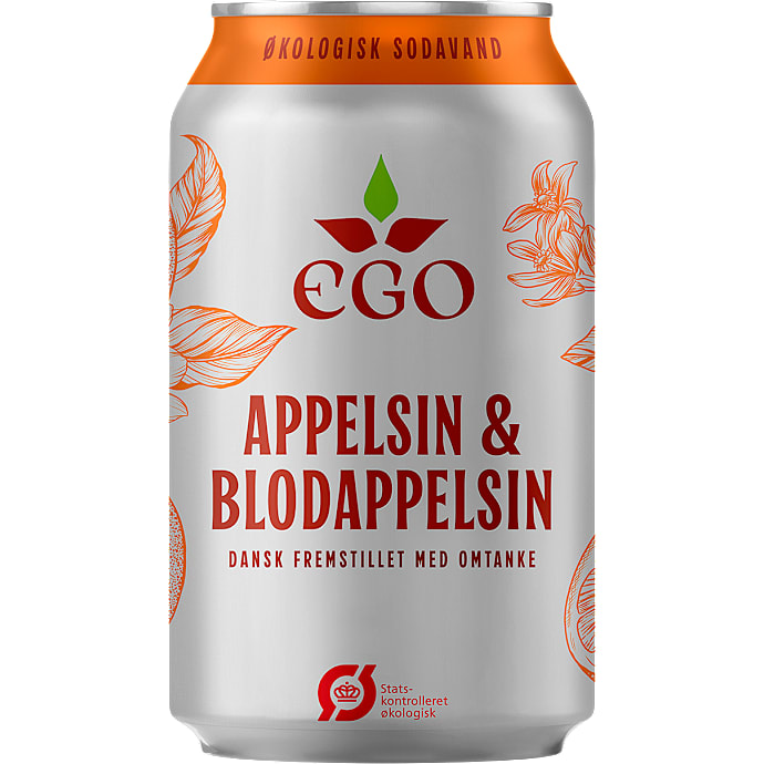 Sodavand m. appelsin- og blodappelsinsmag øko
