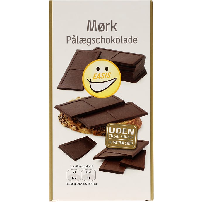 Easis Mørk Pålægschokolade Sukkerfri