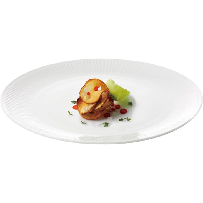 Aida Relief frokosttallerken hvid Ø 22 cm