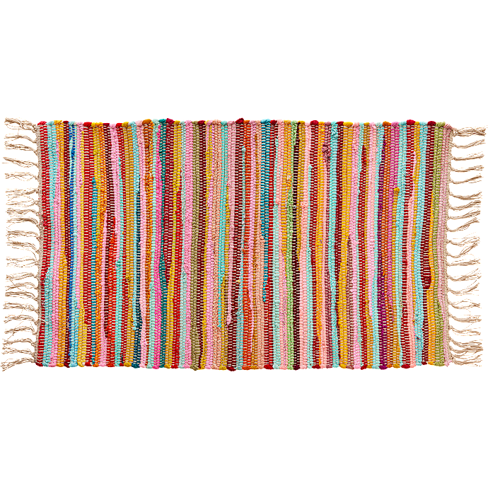 BASIS Gulvtæppe 50x80 cm Multifarvet