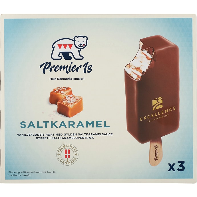Flødeis m. saltkaramelsmag