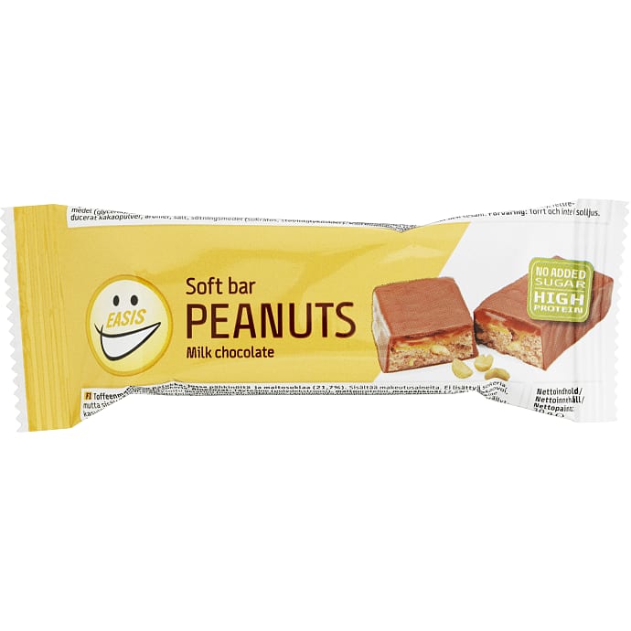 Soft bar peanuts u. tilsat sukker