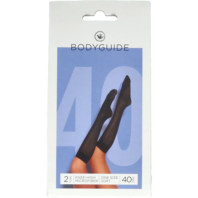 Knæstrømper 2-pak sort