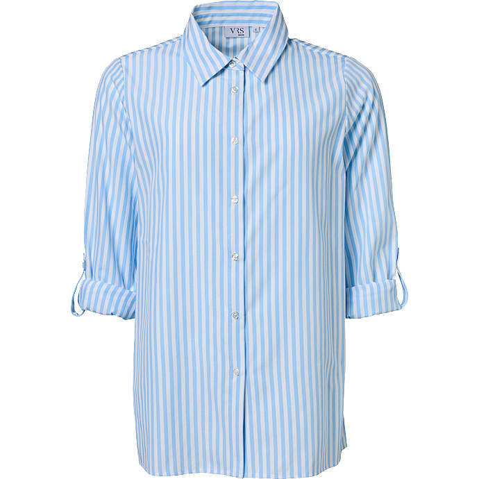 VRS Woman Basic Dame Skjorte 2XL Blå