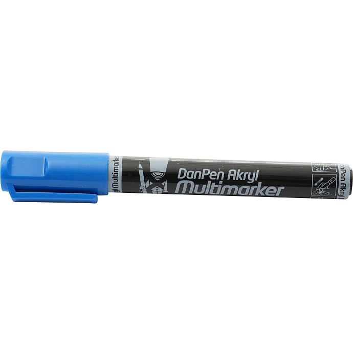 Danpen akryl multimarker - blå