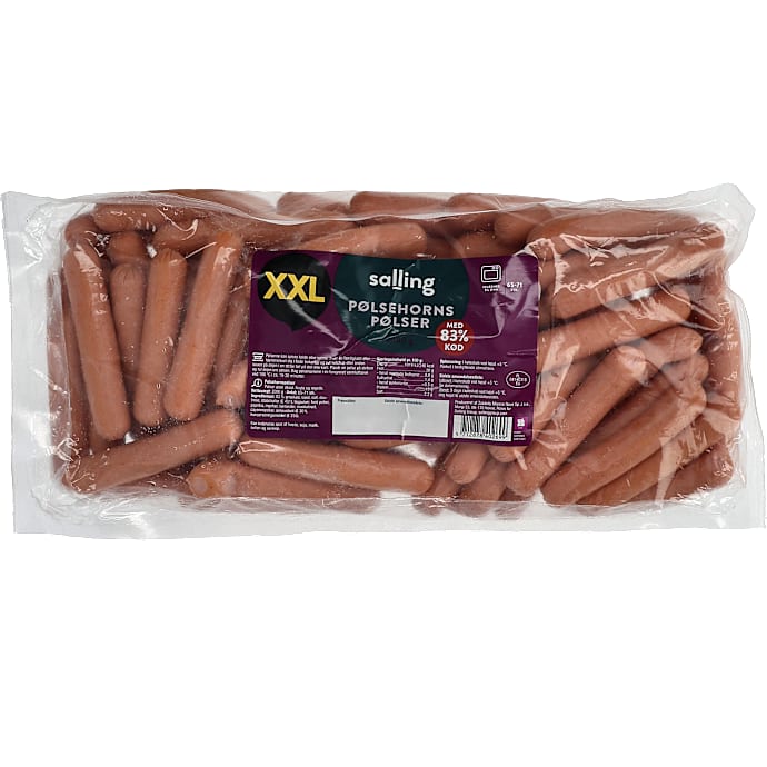 Pølsehornspølser 83% kød