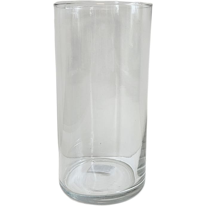 Cylinderformet Glasvase Klar 10x20 cm