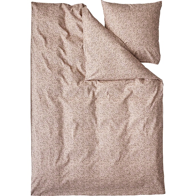 Salling sengetøj 140x200 cm - roser i beige og rosa