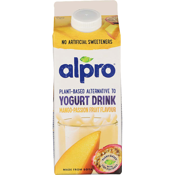 Alpro plantebaseret drikkeyogurt mango passion