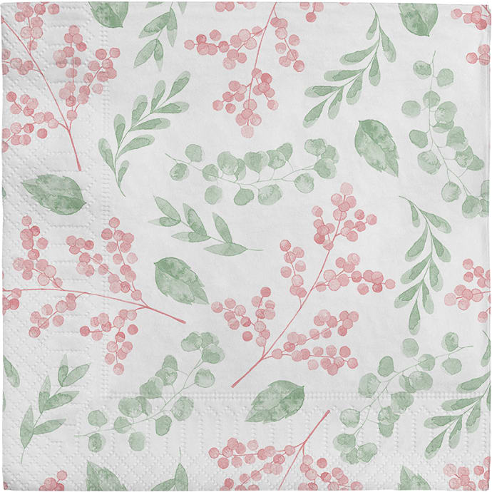 Windsor mønstrede servietter 33x33 cm 20-pak – produktbillede