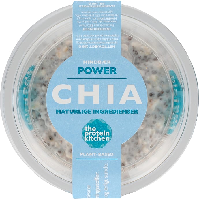 The Protein Kitchen Grød med Chia og Hindbær 150 g
