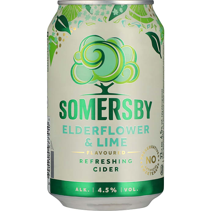 Cider m. hyldeblomst og lime