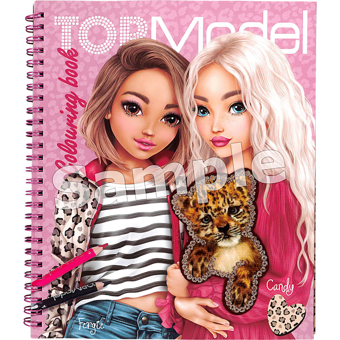 TOPModel Leoheart Malebog med Pailletter