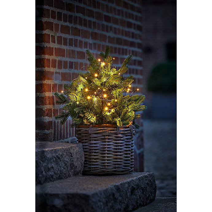 Lyskæde med 40 LED - varm hvid
