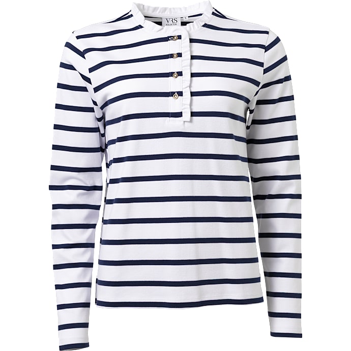 VRS Dame Top Str. S Hvid/Navy 1 stk