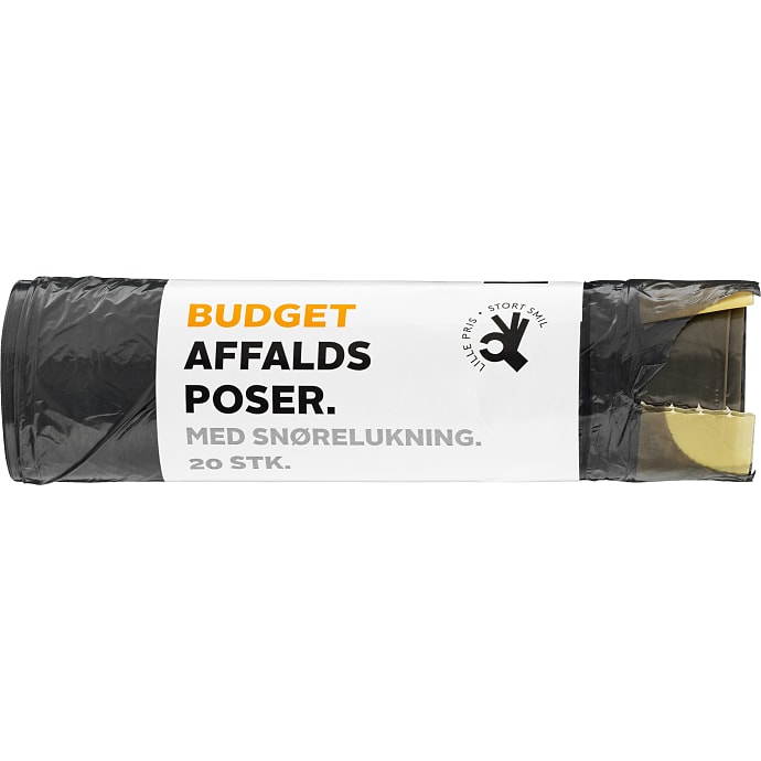 Affaldsposer m. snøreluk 20 L