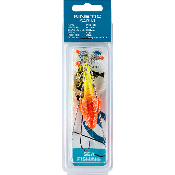 Kinetic Sabiki Pro Forfang - Gul/Rød