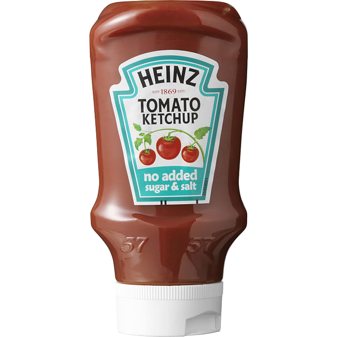 Tomatketchup u. tilsat sukker og salt