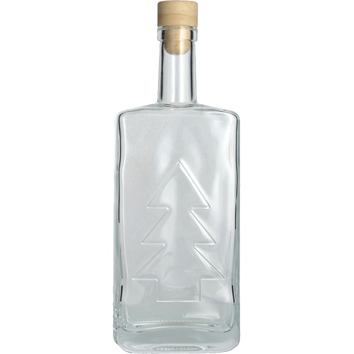 Flaske med julemotiv
