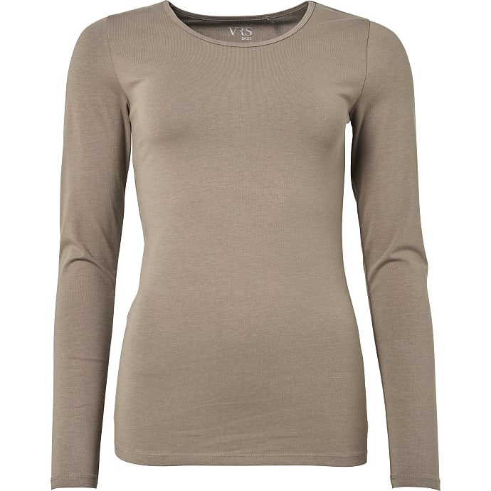 VRS dame T-shirt str. L - brun