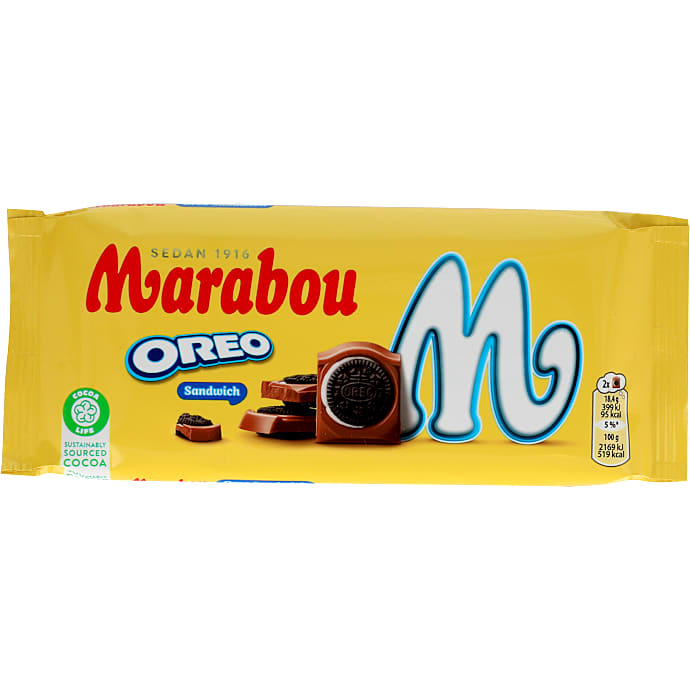Mælkechokolade m. kakaokiks og cremefyld m. vaniljesmag