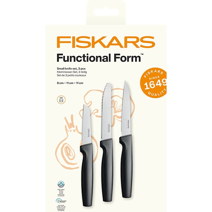 Fiskars Functional Form småknive 3 dele