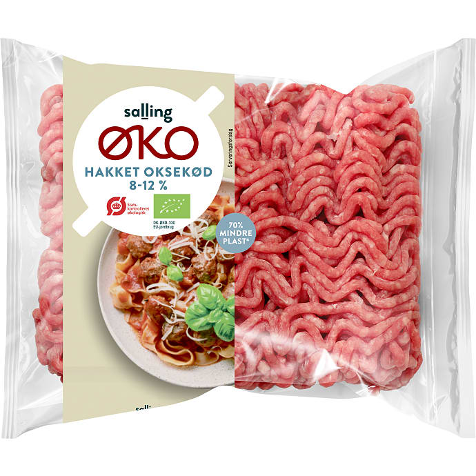 Hakket oksekød 8-12% fedt