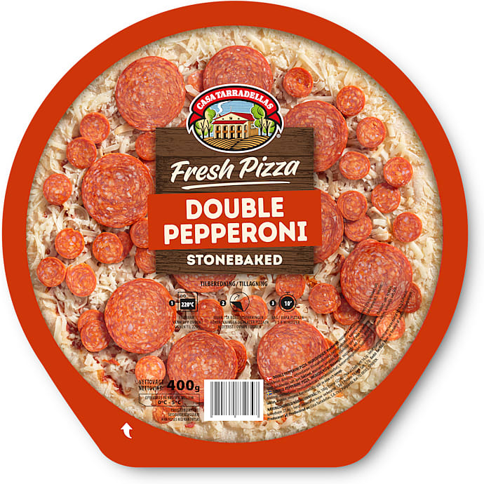 Casa Tarradellas Pizza med pepperoni 400 g