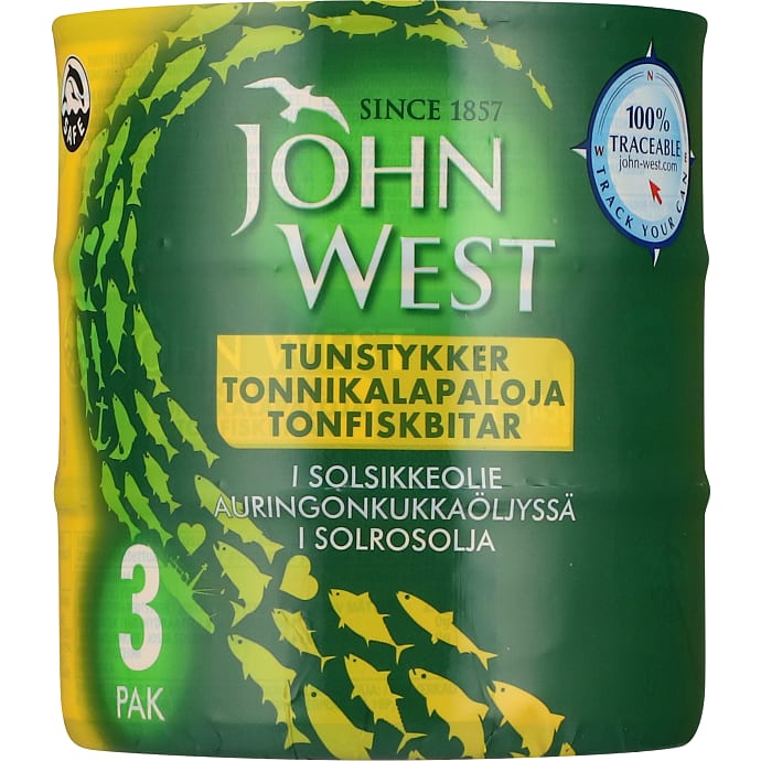 John West Tun i Olie 3-pak