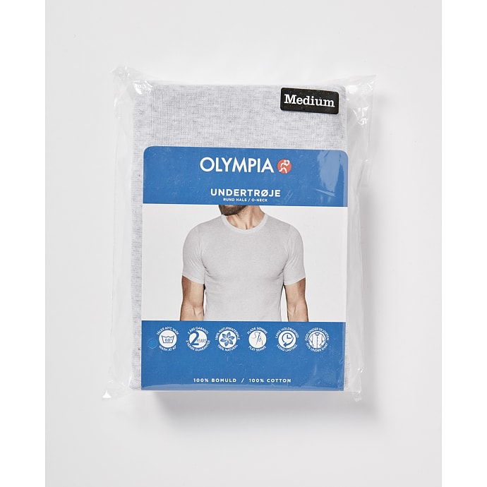 Olympia herre T-shirt rund hals str. XL - grå