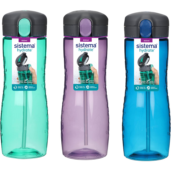 Sistema Quick Flip drikkedunk (800ml) - flere varianter - assorteret