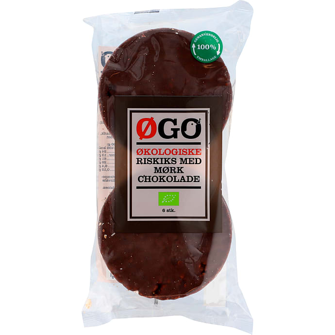 ØGO Riskiks m. Mørk Chokoladeovertræk Øko