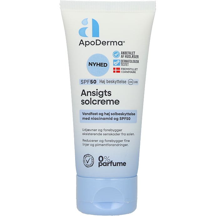 Ansigts solcreme m. SPF50 parfumefri
