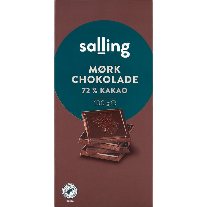 Salling Mørk chokolade 72% kakao
